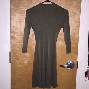 Green Sweater dress